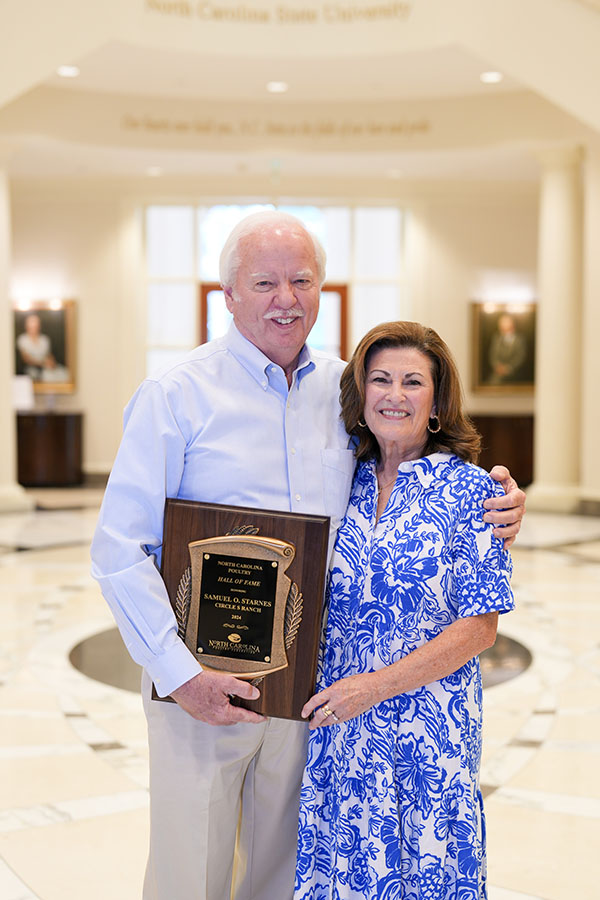 NCPF Hall of Fame Award Recipient Samuel Starnes of Circle S Ranch Pictured L to R: Samuel Starnes & Frieda Starnes